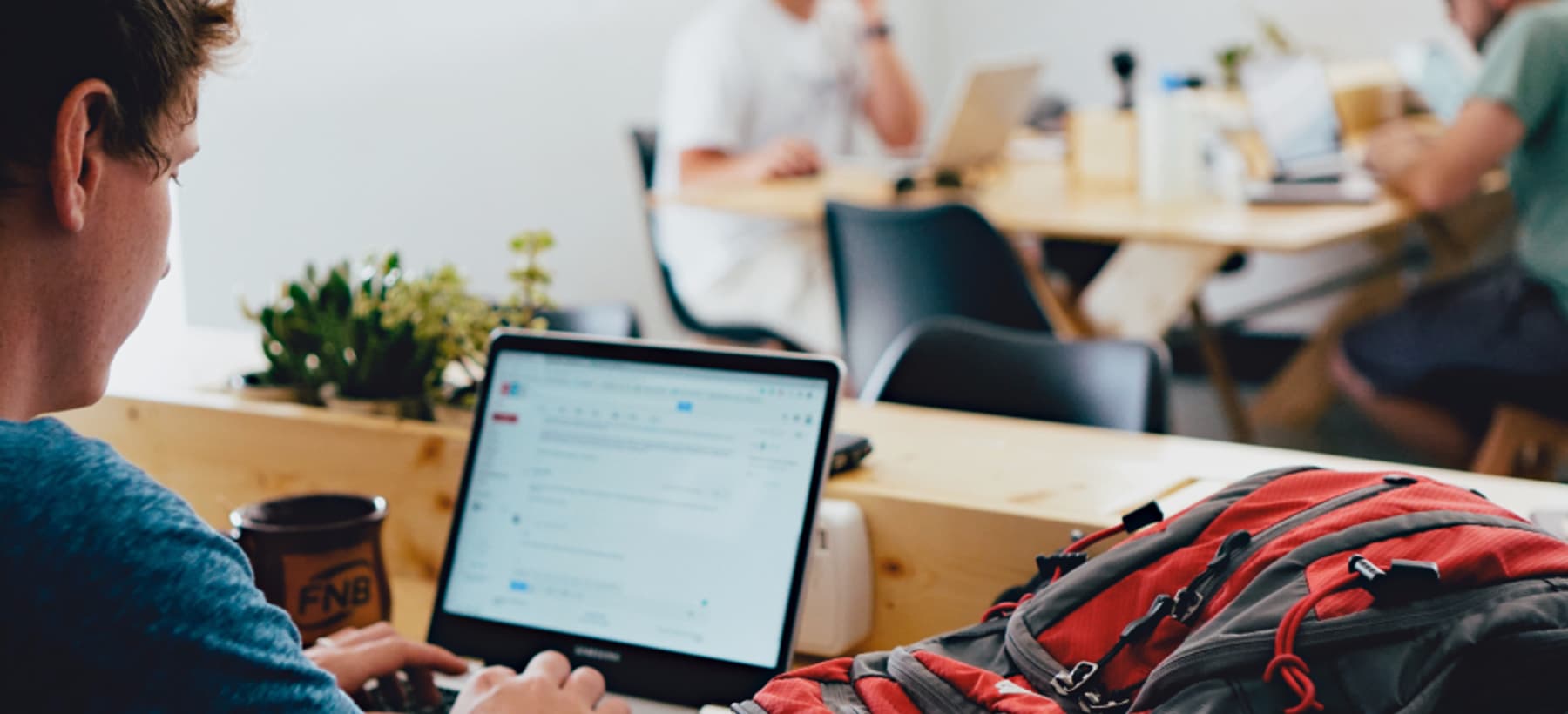 Team working on tailor-made software
